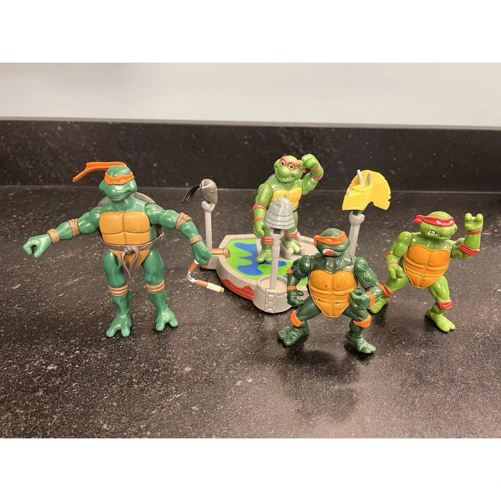 Lot Of Vintage‎ TMNT Figures & Playset 1988 To 2005